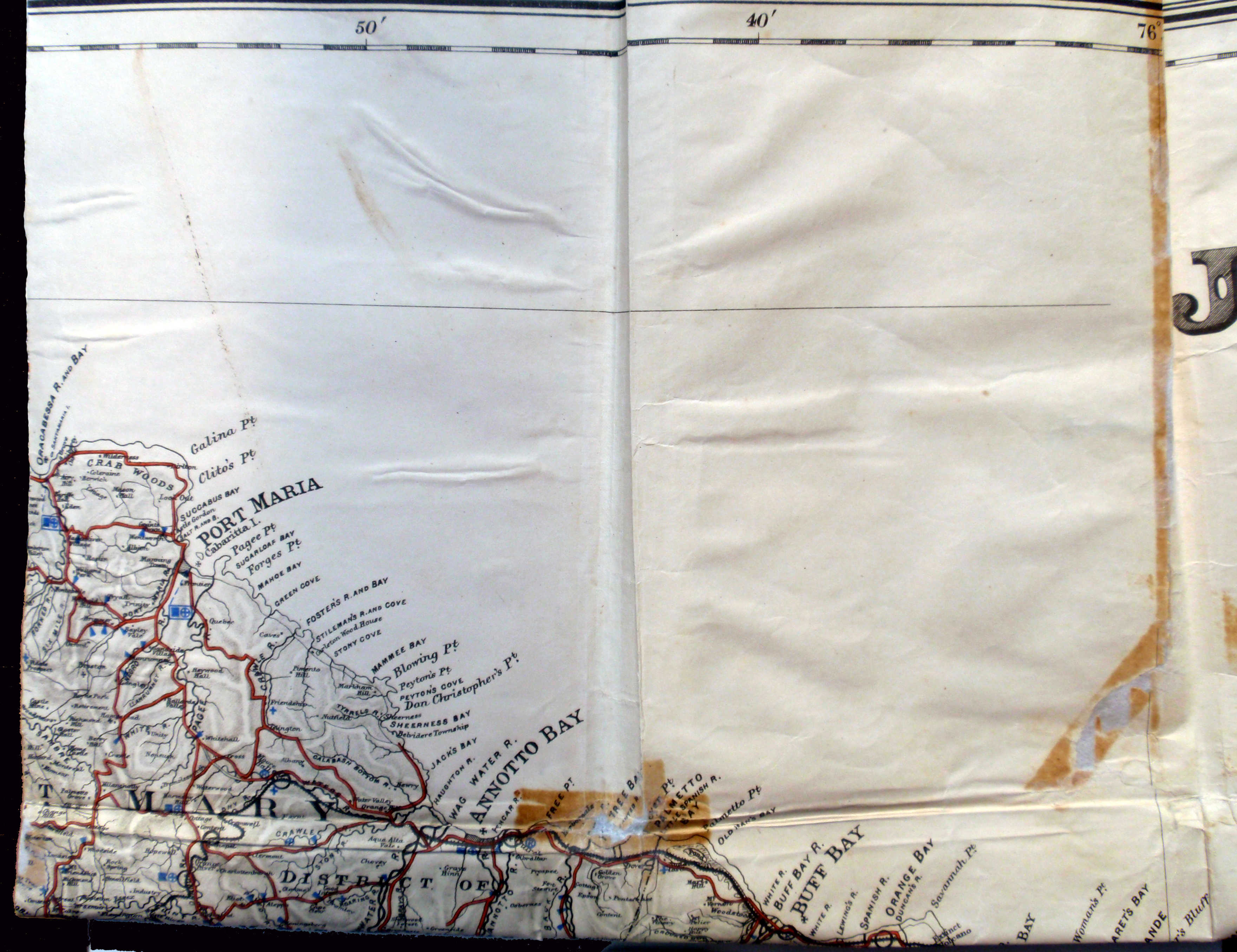 St Mary Map Jamaica